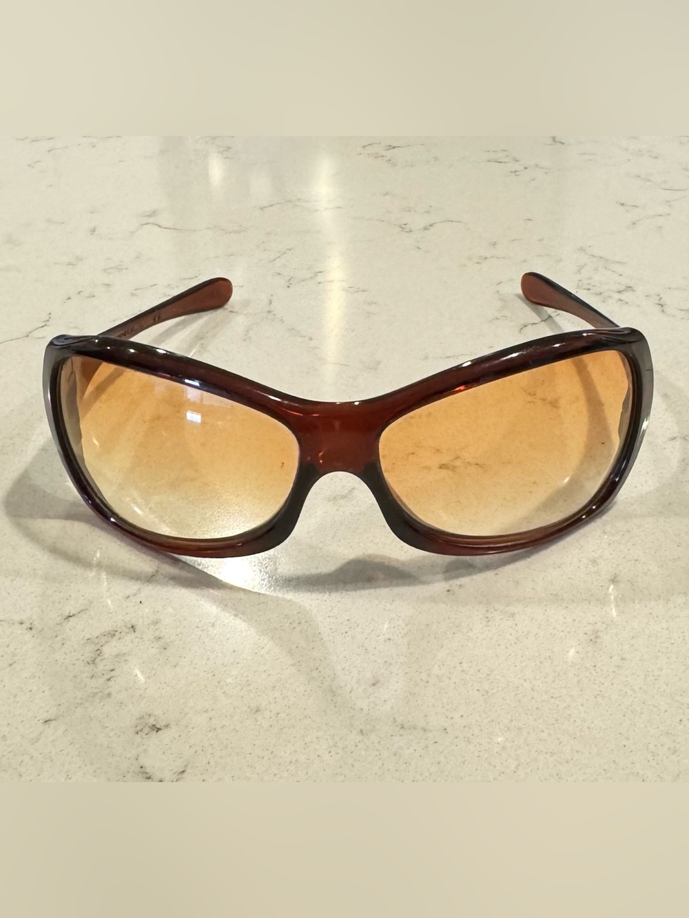 Vintage Oakley Women’s Grapevine Rust Brown Frame Gradient Lenses Y2K